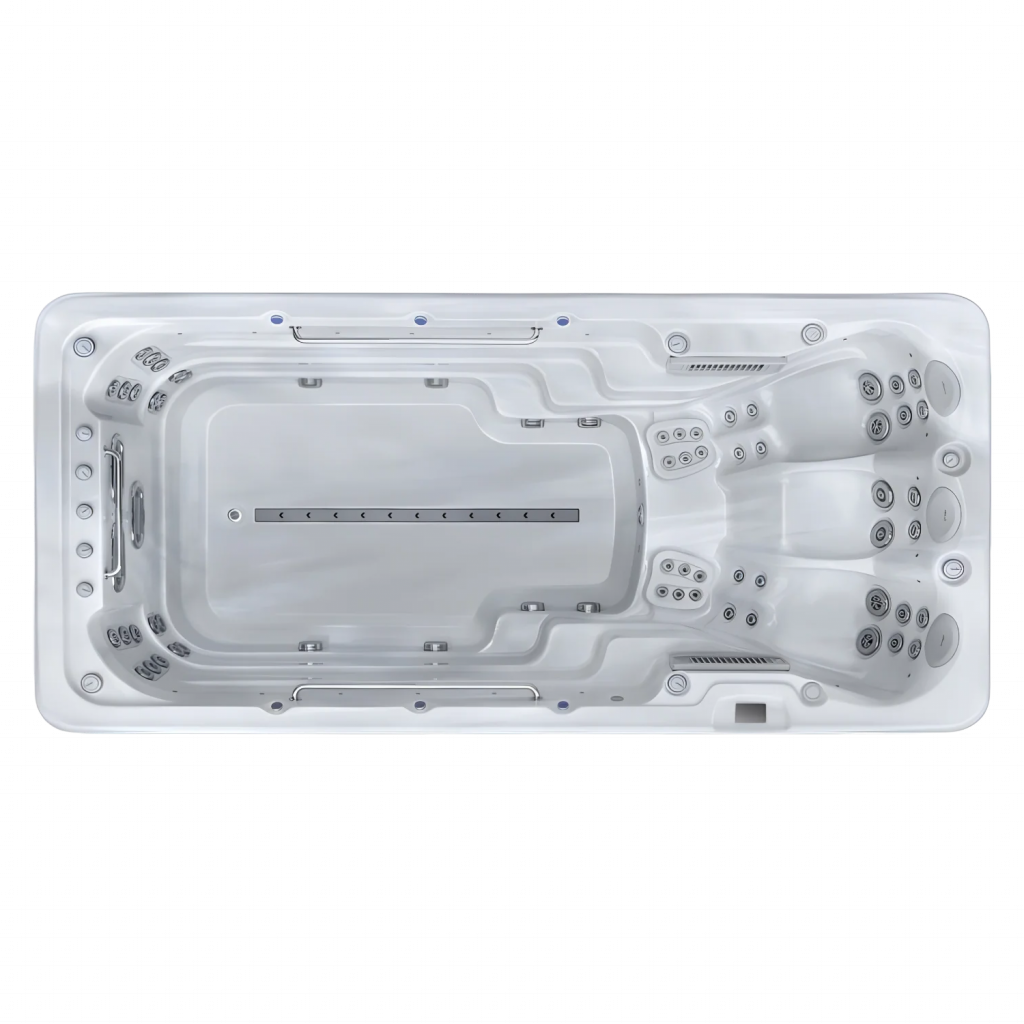 Le SwimFlow est le spa de nage ultime pour ceux qui cherchent à combiner nage à contre-courant et relaxation